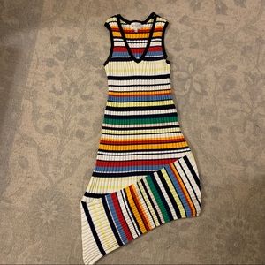 Milly Directional Pop Stripe Shift Dress, small